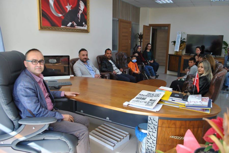 ÖZEL EĞİTİM REHABİLİTASYON MERKEZİNDEN  MİLLİ EĞİTİM MÜDÜRLÜĞÜNE ZİYARET