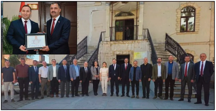DEMİRCİ BELEDİYE BAŞKANI ERKAN KARA  VE BELEDİYE MECLİS ÜYELERİNİN  MAZBATALARINI ALMA TÖRENİNDEN BİR KARE