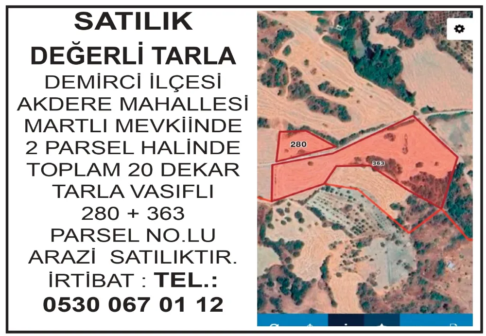 SATILIK DEĞERLİ TARLA