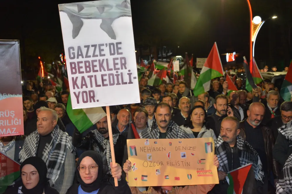 DEMİRCİ’DE GAZZE KARARLILIK YÜRÜYÜŞÜ