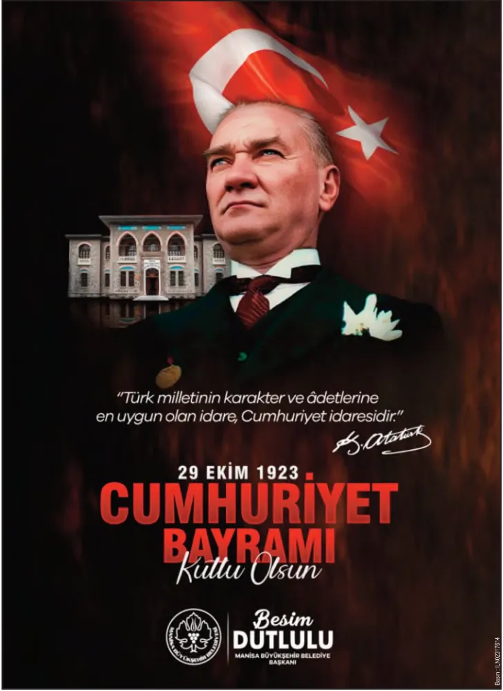 29 EKİM CUMHURİYET BAYRAMI KUTLU OLSUN!