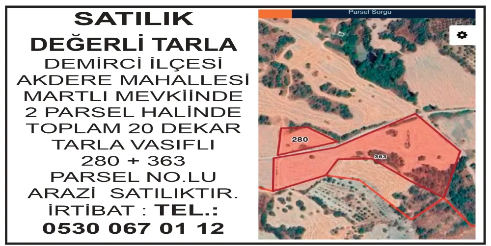 SATILIK DEĞERLİ TARLA