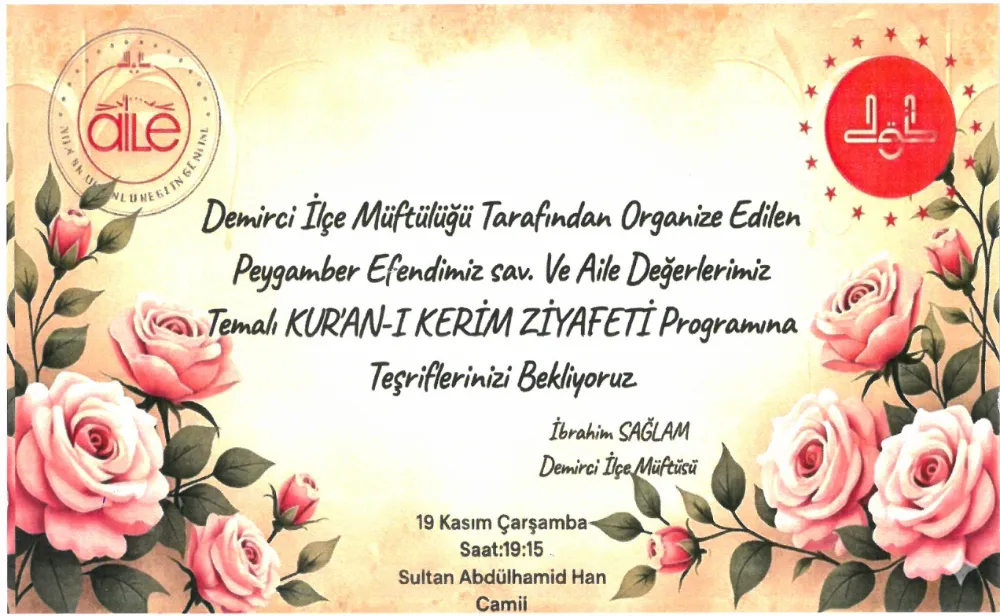 KUR’AN-I KERİM ZİYAFETİ