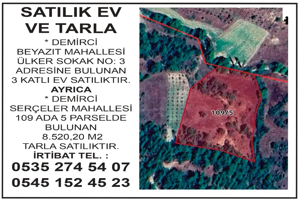 SATILIK EV VE TARLA