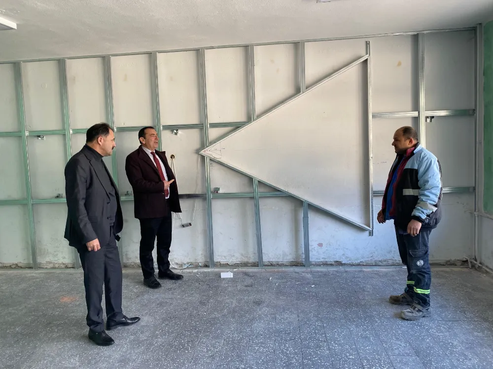 DEMİRCİ BİLİM MERKEZİNDE İNŞAAT VE  DÜZENLEME ÇALIŞMALARINA BAŞLANDI