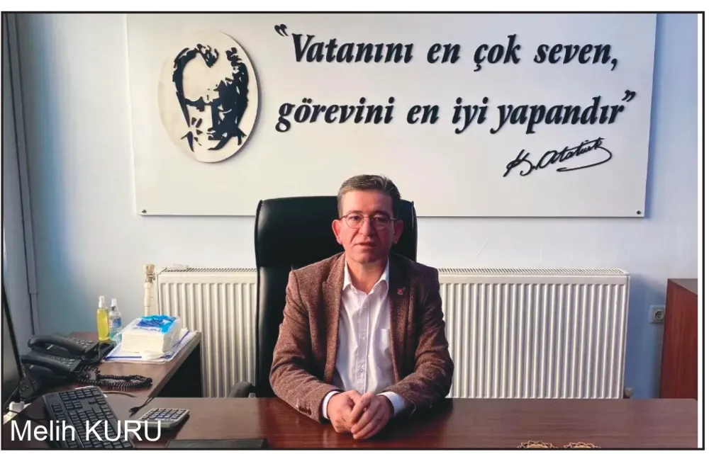 CHP DEMİRCİ İLÇE BAŞKANI MELİH KURU : 