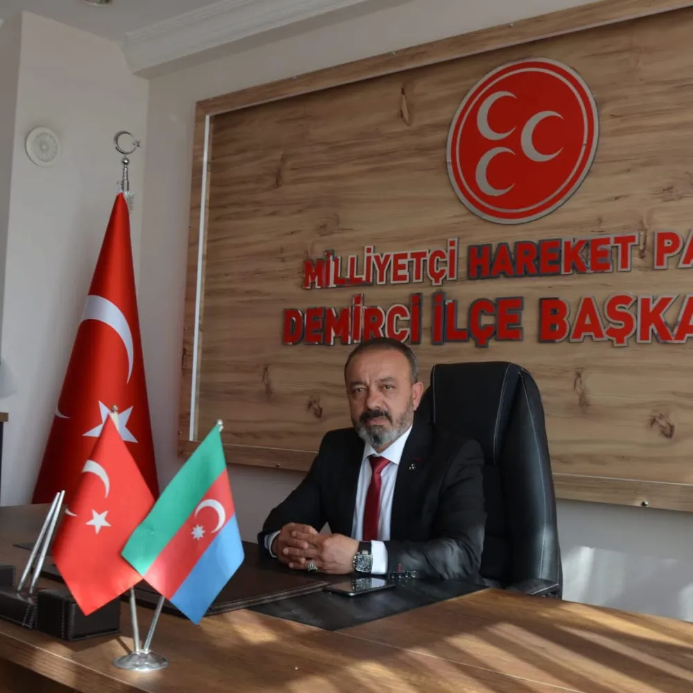 MHP DEMİRCİ İLÇE BAŞKANI ÜMİT KANYILMAZ :  “ HAKKIN RIZASI, HALKIN DUASI İÇİN SİYASET YAPANLARA SELAM OLSUN ”