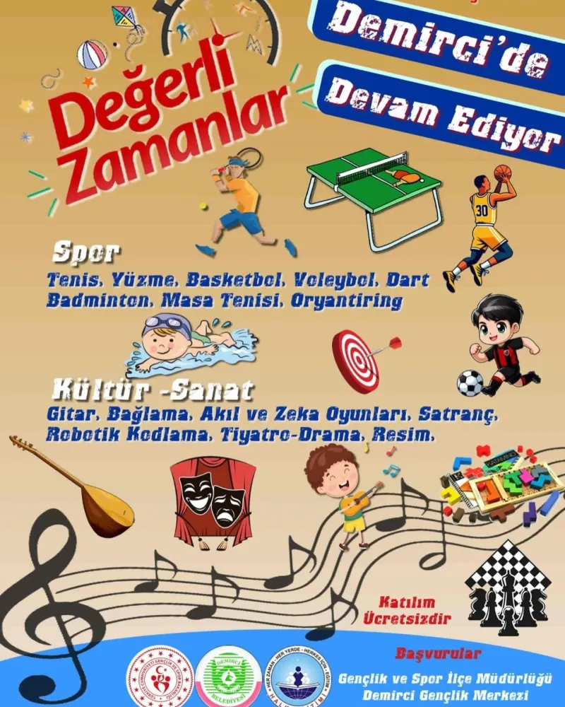 15 BRANŞTA KURS AÇILIYOR