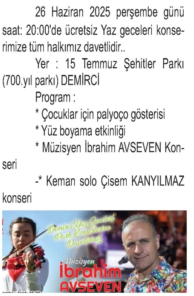 TÜM HALKIMIZI  YAPILACAK OLAN PROĞRAMIMIZA BEKLİYORUZ