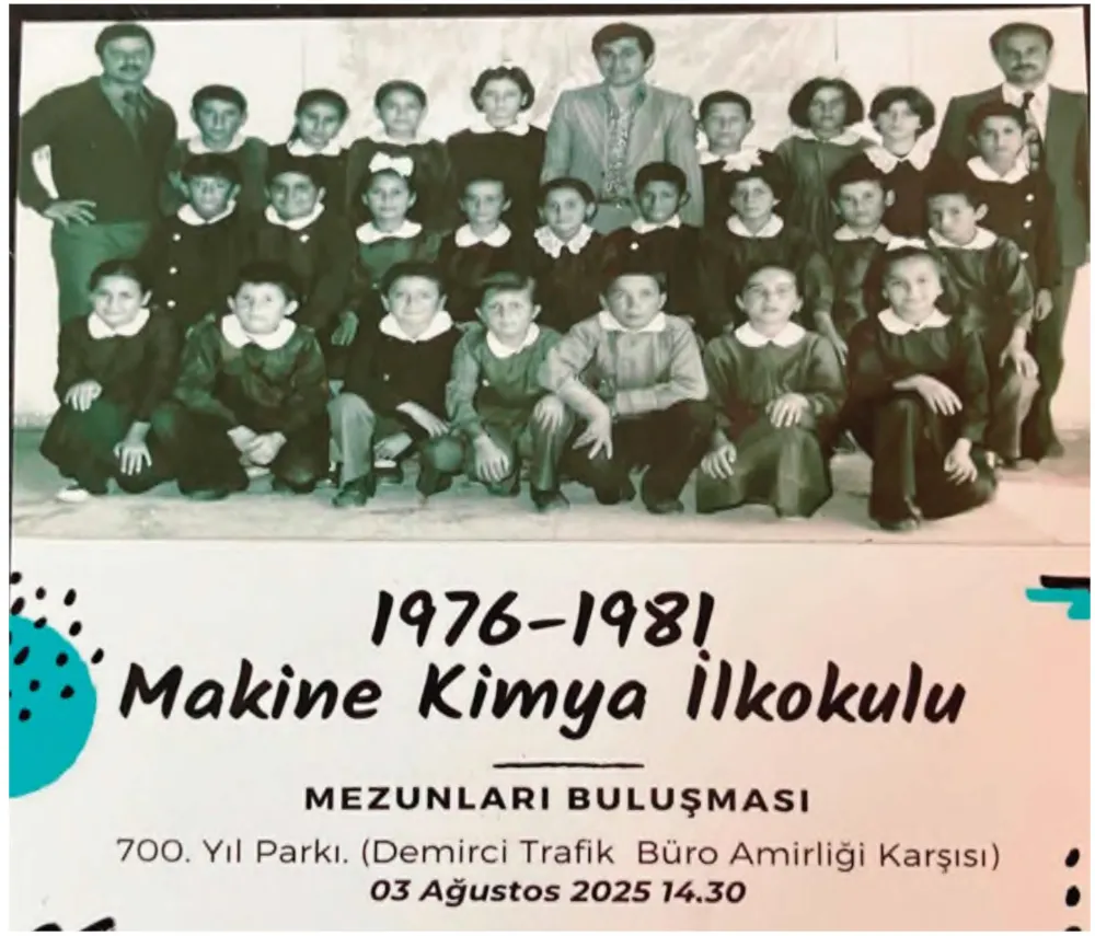 1976-1981 Makine Kimya İlkokulu Mezunları Buluşması