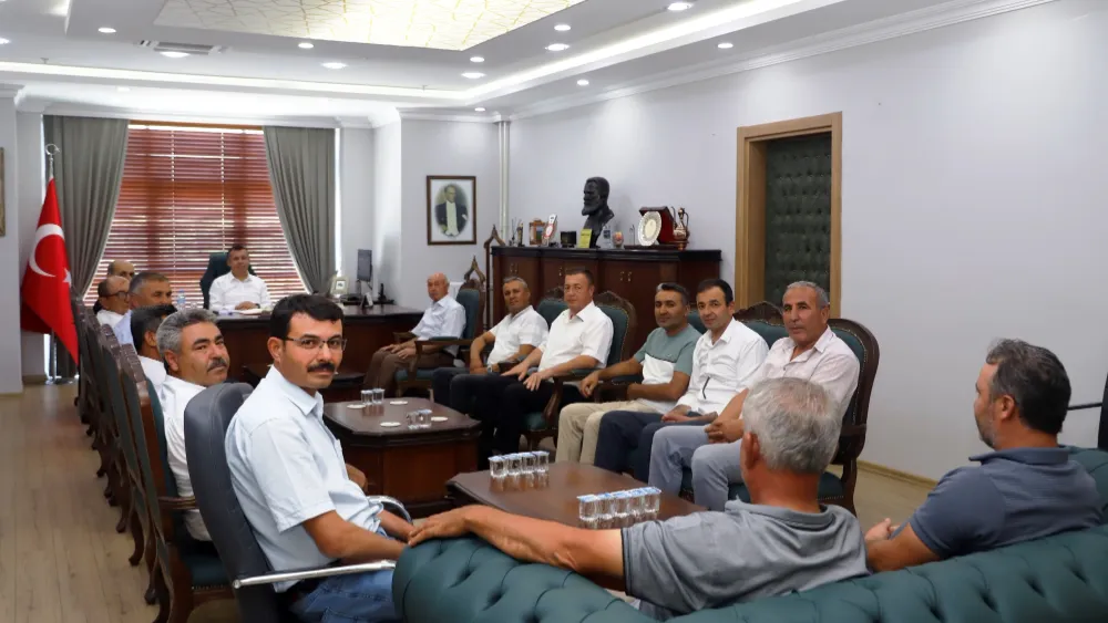 MUHTARLARDAN KAYMAKAMIMIZ FATİH BAYRAM’A ZİYARET 