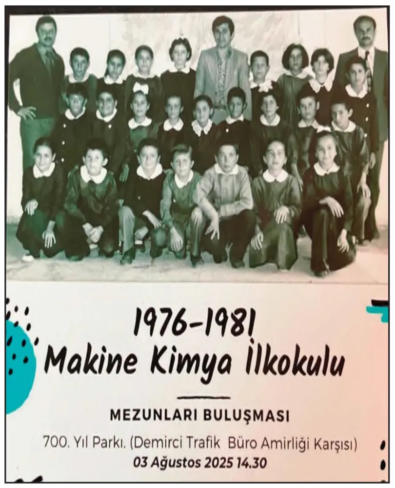 1976-1981 Makine Kimya İlkokulu Mezunları Buluşması