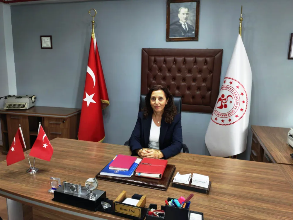 DEMİRCİ KYK MÜDÜRÜ ESMA EGE  GÖREVİNE BAŞLADI 