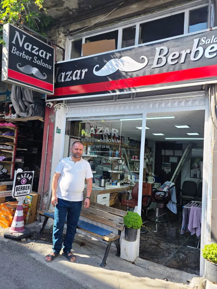 NAZAR BERBER SALONU YENİ İŞYERİNE TAŞINDI 