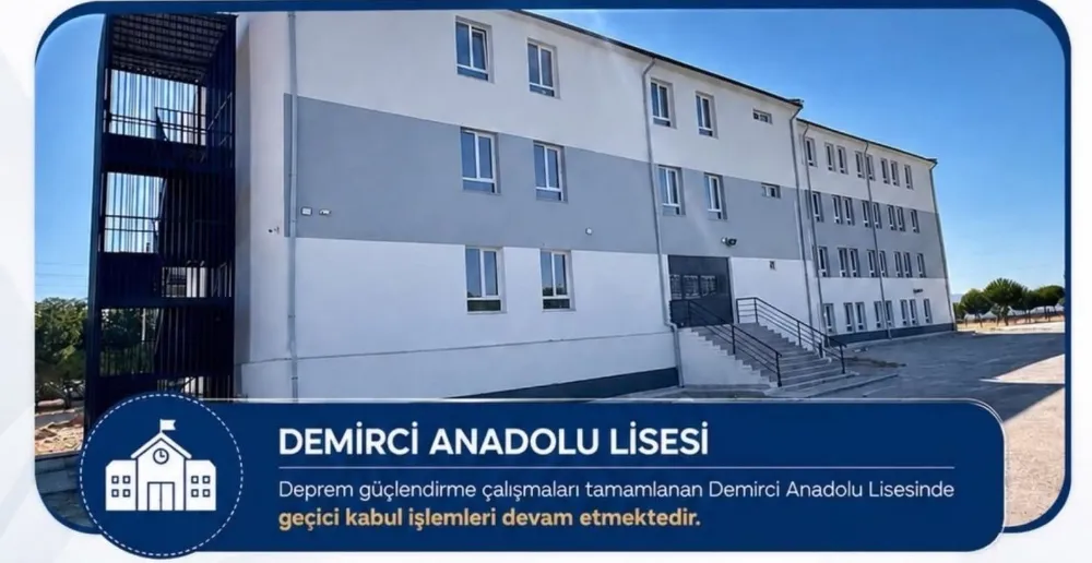 DEMİRCİ’DE EĞİTİM YATIRIMLARI DEVAM EDİYOR 