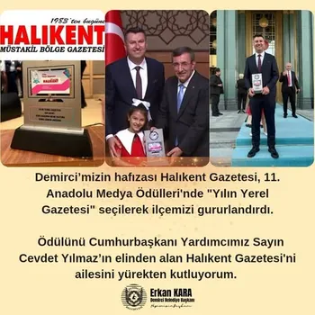 Belediye Başkanımız Sayın,Erkan KARA’nın Gazetemizi Tebrik Mesajı