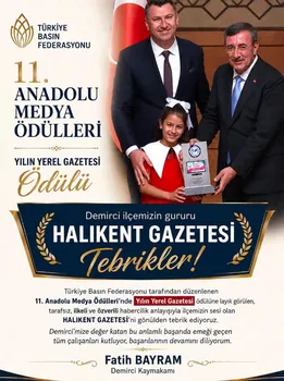 Kaymakamımız Sayın, Fatih BAYRAM’ın Gazetemizi Tebrik Mesajı :