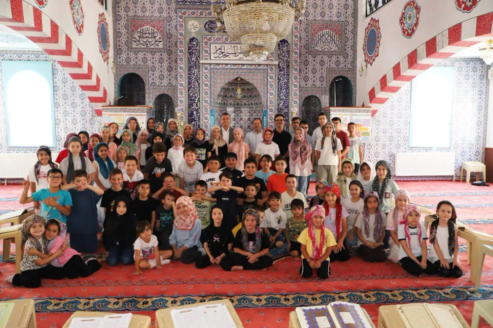 KAYMAKAMIMIZ FATİH BAYRAM’DAN  YAZ KUR’AN KURSLARINA ZİYARET