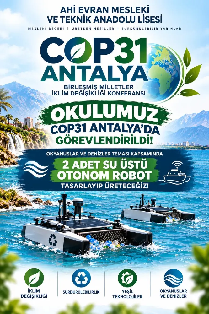 DEMİRCİ’NİN AHİ EVRAN’I COP31 ANTALYA’DA GÖREV ALACAK